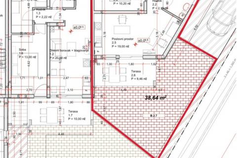 Istra,Novigrad-Stan u prizemlju 50 m do mora