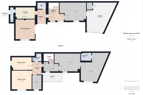 Zagreb, Kustošija, Etažirana kuća sa tri stana