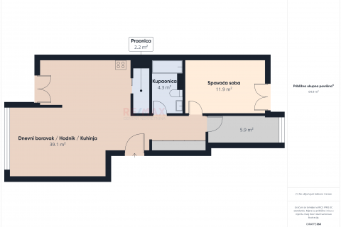 Rijeka, Krnjevo NN, dvosobni stan, dva balkona, pogled