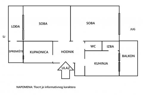 Zagreb, Savski gaj - dvosoban stan za adaptaciju