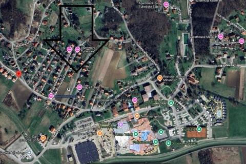 Tuheljske toplice - građevinsko zemljište, moguća parcelacija