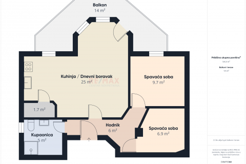 Zaprešić, Jablanovec- trosoban stan s balkonom