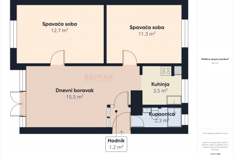 Wohnung Kaštanjer, Pula, 50m2