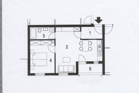 Квартира/Апартамент Rovinjsko Selo, Rovinj, 50m2