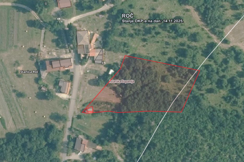 Istra, Buzet, Roč - 4848 m2 građevinsko i negrađevinsko zemljište