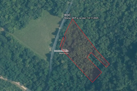 Isra, Buzet Čiritež - 9290m2, poljoprivredno zemljište