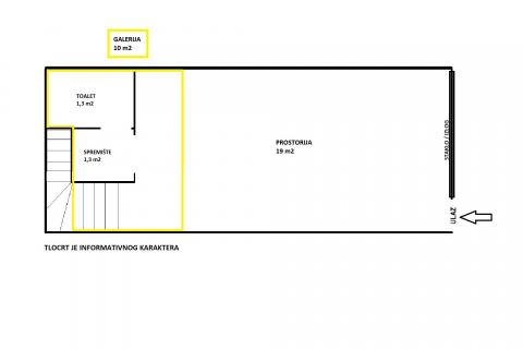 Zagreb, Knežija - poslovni prostor s galerijom