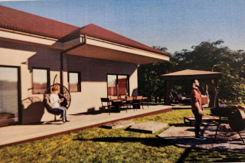 Rijeka, Klana - građevinski teren sa projektom i dozvolom