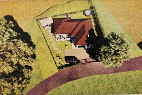 Rijeka, Klana - građevinski teren sa projektom i dozvolom