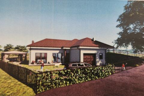 Rijeka, Klana - građevinski teren sa projektom i dozvolom