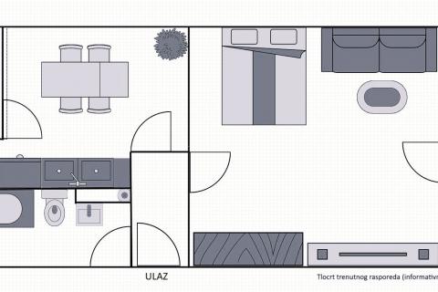 Zagreb, Maksimir - dvosoban stan + parking, lođa, balkon
