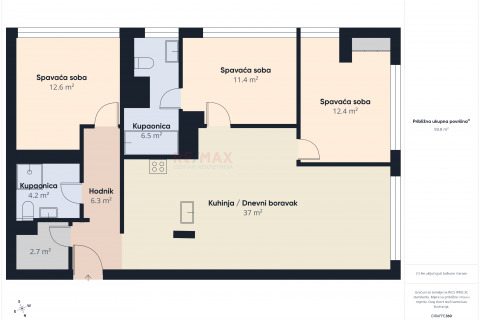 Zagreb, Supilova, moderan četverosoban stan s garažnim mjestom