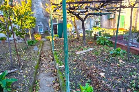 Rovinj, kuća sa vrtom i cisternom, mirna ulica, za renovaciju