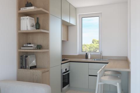 Istra,Medulin,luksuzni troetažni stan sa pogledom na more