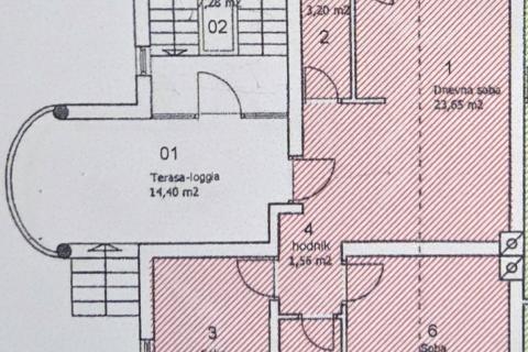 Medulin, Premantura | Stan s dvije spavaće sobe, terasa i parkirno mjesto