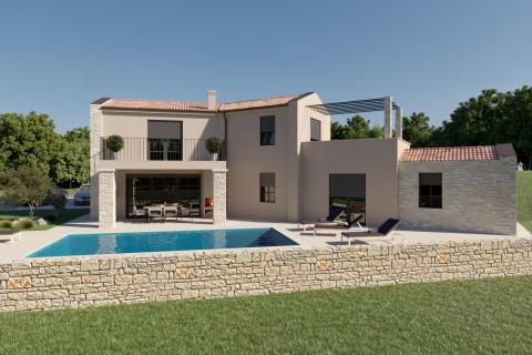 Istra, Poreč okolica - nova kuća u autohtonom stilu