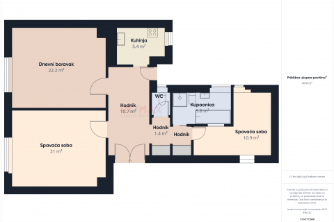 Wohnung Centar, Gornji Grad - Medveščak, 78m2