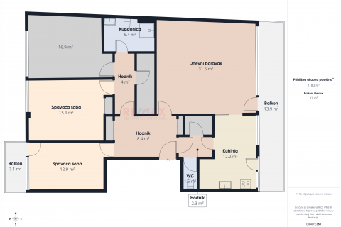 Квартира/Апартамент Medve&scaron;čak, Gornji Grad - Medve&scaron;čak, 125,42m2