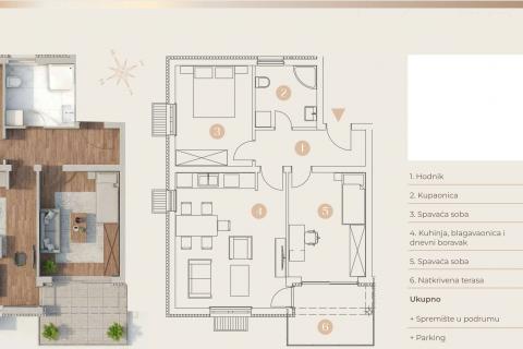 Flat/Appartement Sar&scaron;oni, Vi&scaron;kovo, 65,63m2