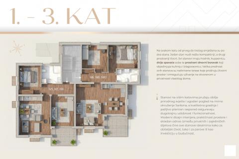 Flat/Appartement Sar&scaron;oni, Vi&scaron;kovo, 77,75m2