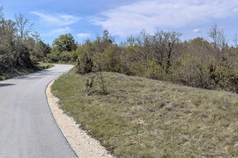 ISTRIA, ŽMINJ - Large agricultural land next to the road