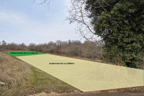 Bouwgrond Svetvinčenat, 3.100m2