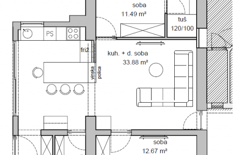 Квартира/Апартамент Rovinj, 69m2