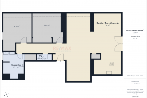 Karlovac, Rakovac - trosoban renoviran stan 135 m2