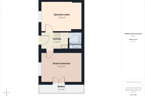 Novi Vinodolski, kuća s tri apartmana blizina centra i mora