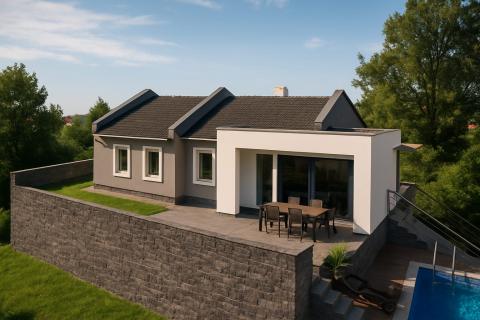 Rijeka, Kastav- teren s projektom za kuću prizemnicu