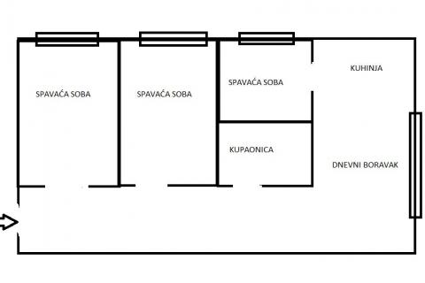 Zagreb, Stenjevec - četverosoban stan 80 m2, lift