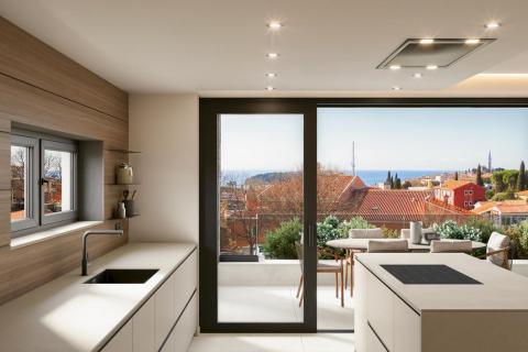 Rovinj - Ekskluzivan stan s panoramskim pogledom na stari grad, more i otoke