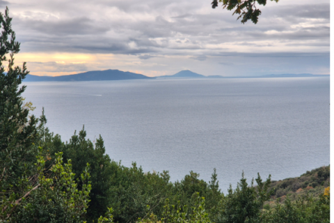 ISTRA, PLOMIN - Građevinsko zemlji&scaron;te s projektom i pogledom na more