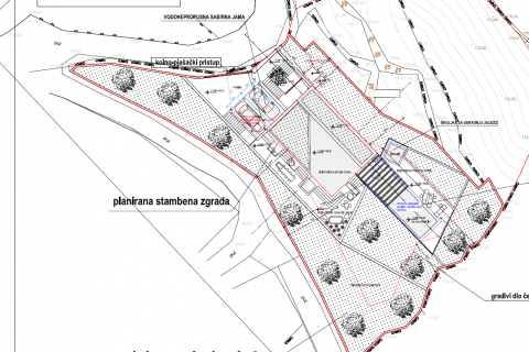 ISTRA, PLOMIN - Građevinsko zemlji&scaron;te s projektom i pogledom na more