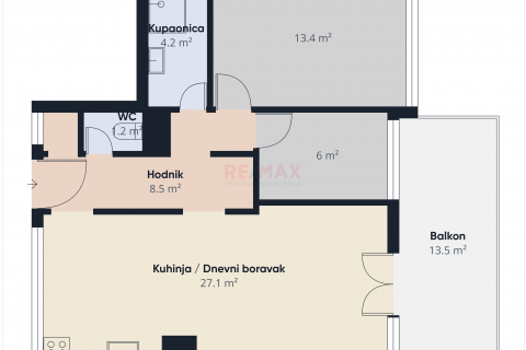 Flat/Appartement Travno, Novi Zagreb - Istok, 64,81m2