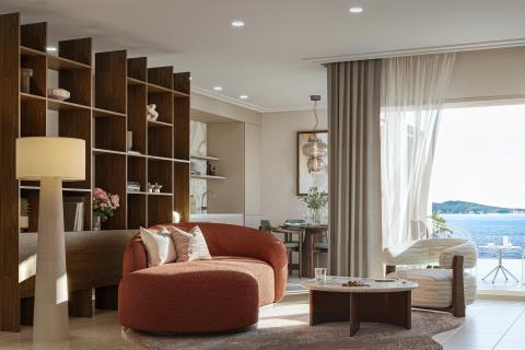 Novi Vinodolski - prvi red do mora , jednosobni stan