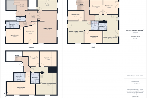 Rovinj - 4 apartmana, pogled na more, 500 m od plaže