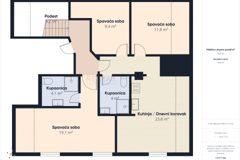Rovinj - 4 apartmana, pogled na more, 500 m od plaže