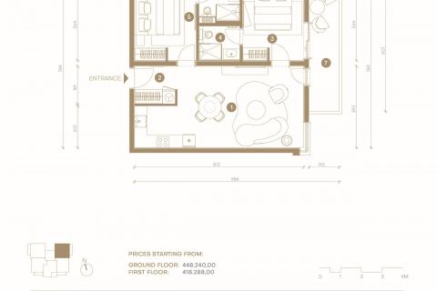 Novi Vinodolski - Ekskluzivni dvosobni apartman  u premium resortu od 68m2