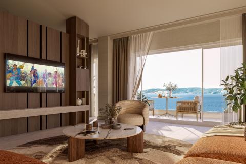 Novi Vinodolski - Ekskluzivni dvosobni apartman  u premium resortu od 68m2