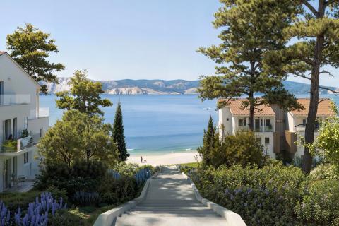 Novi Vinodolski - Ekskluzivni dvosobni apartman  u premium resortu od 68m2