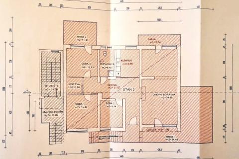 Tu&scaron;kanac, četverosobni stan s terasama, 142m2