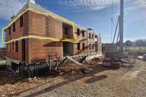 Istra, Barban - stan u novogradnji s terasom, 78,35 m2