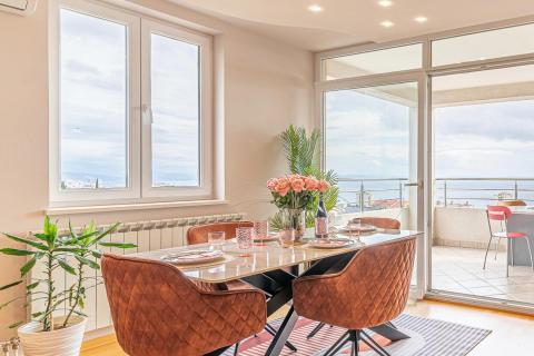 Rijeka, Zamet,najam, dvosobni stan s dnevnim boravkom