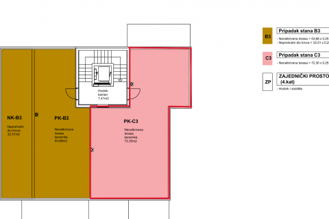 Istra, novogradnja dvosoban stan 73 m&sup2;