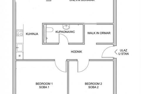 Wohnung Senj, 64,73m2
