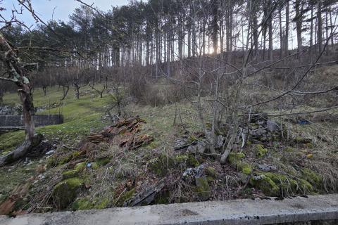 Rijeka, Studena, Kamena kuća s građevinskim terenom od 767m2