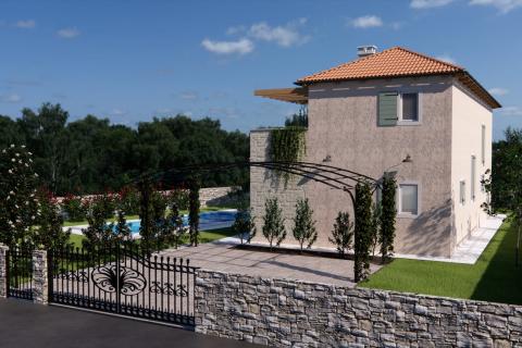 Istra, Žminj okolica - villa s bazenom novogradnja