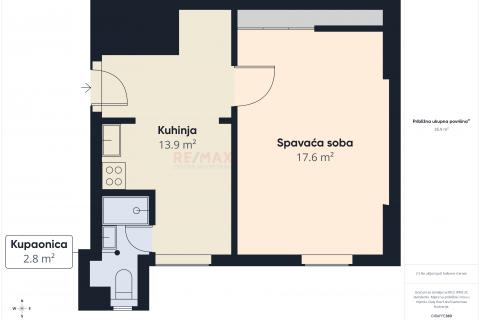 Zagreb, Donji Grad - mali stan 36 m2, tramvaj zona, vrt