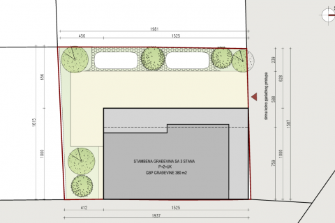 Tre&scaron;njevka-Sjever, Rude&scaron; | Građevinsko zemlji&scaron;te 317 m2, 3 stana